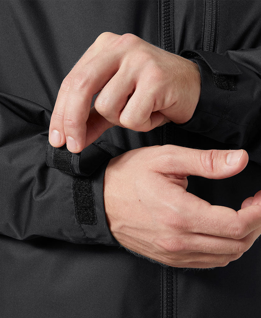 crew hooded pile jacket
