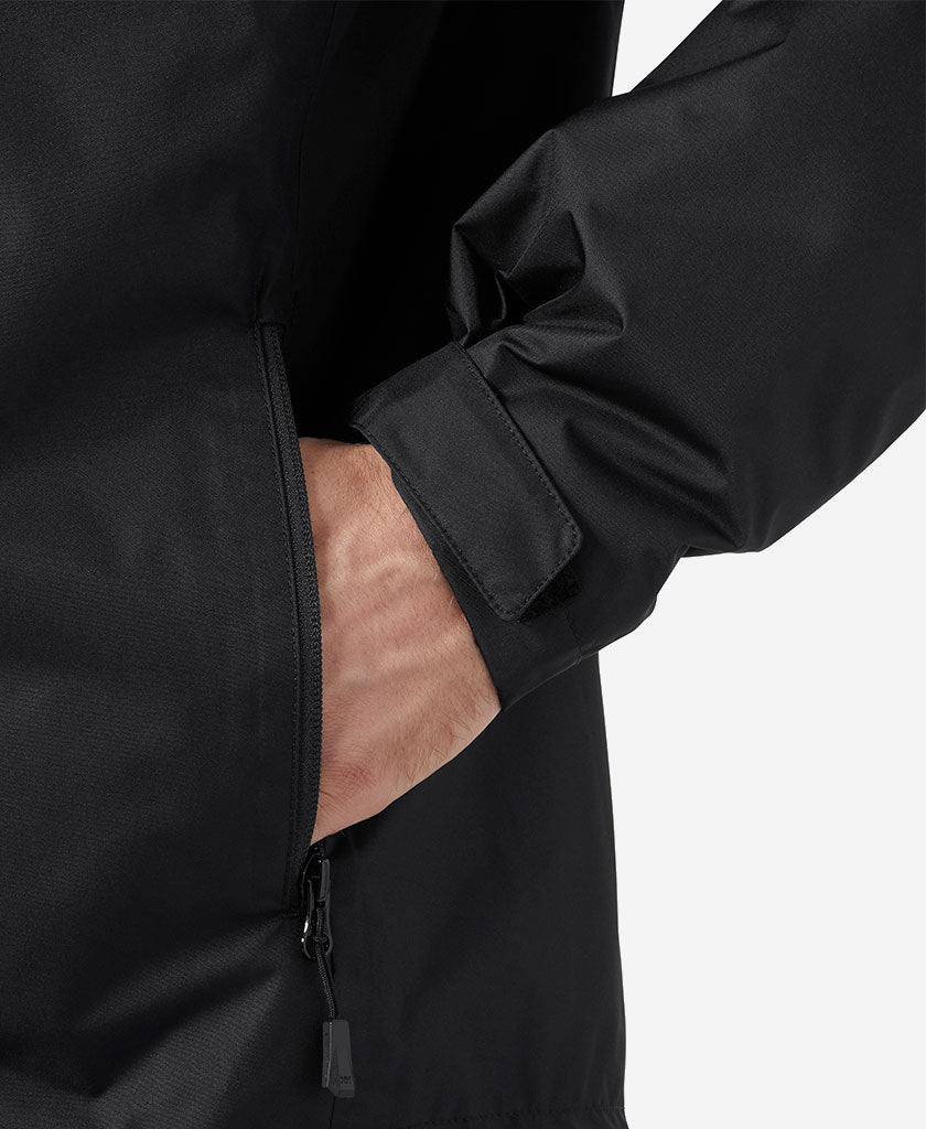 crew hooded pile jacket