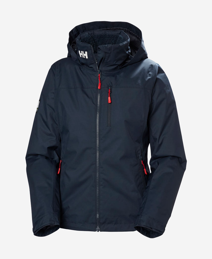 w crew hooded pile jacket