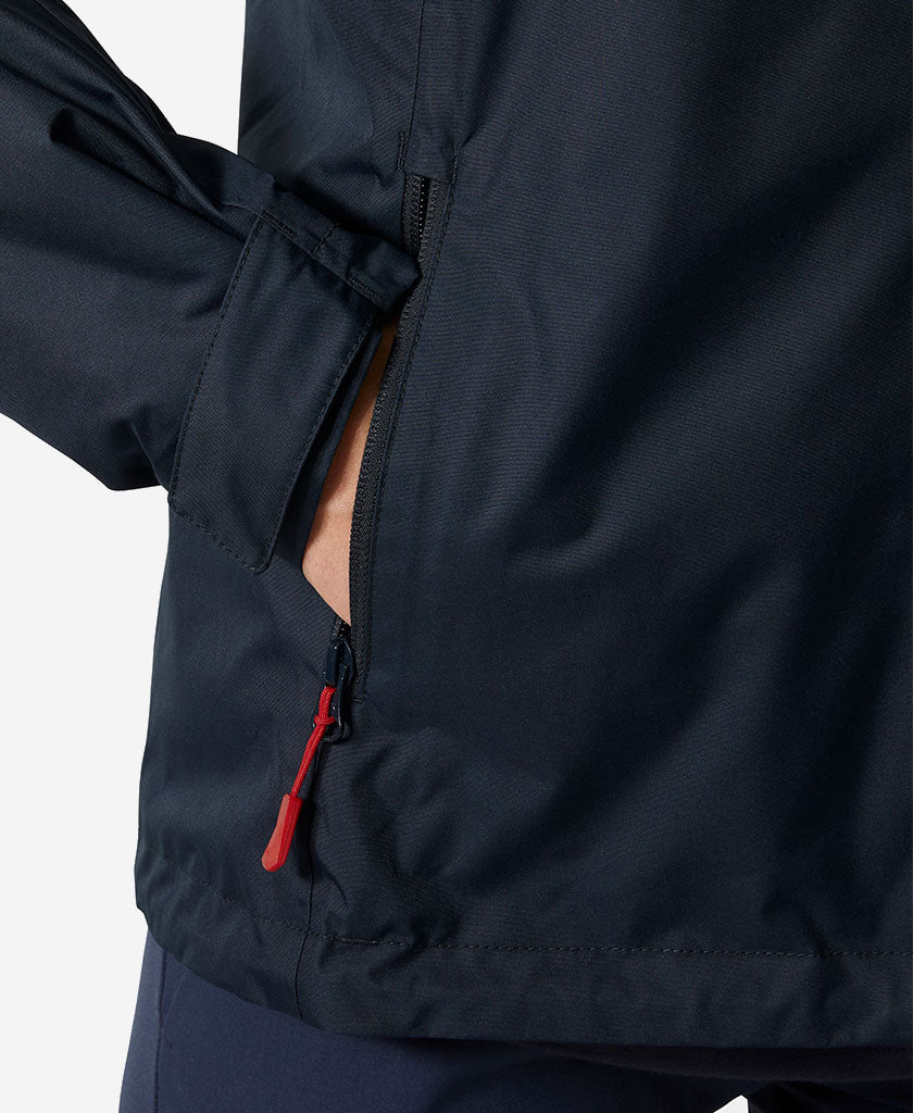 w crew hooded pile jacket